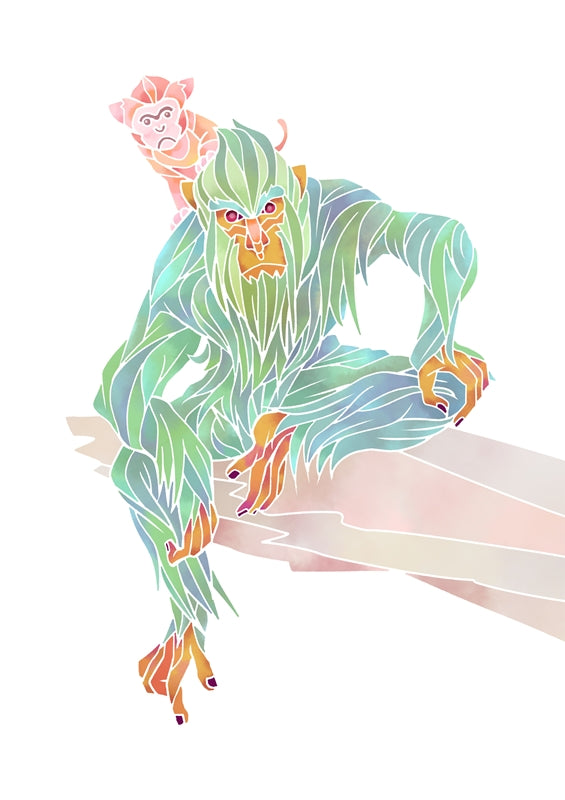 【鬚猿】-しゅえん-(申)