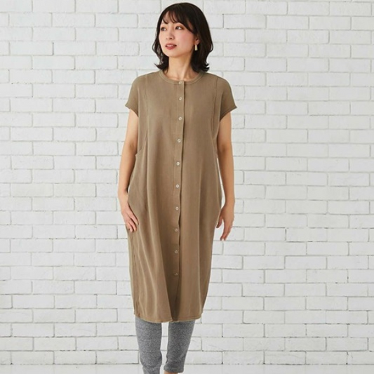 マタニティパジャマワンピース（授乳服）