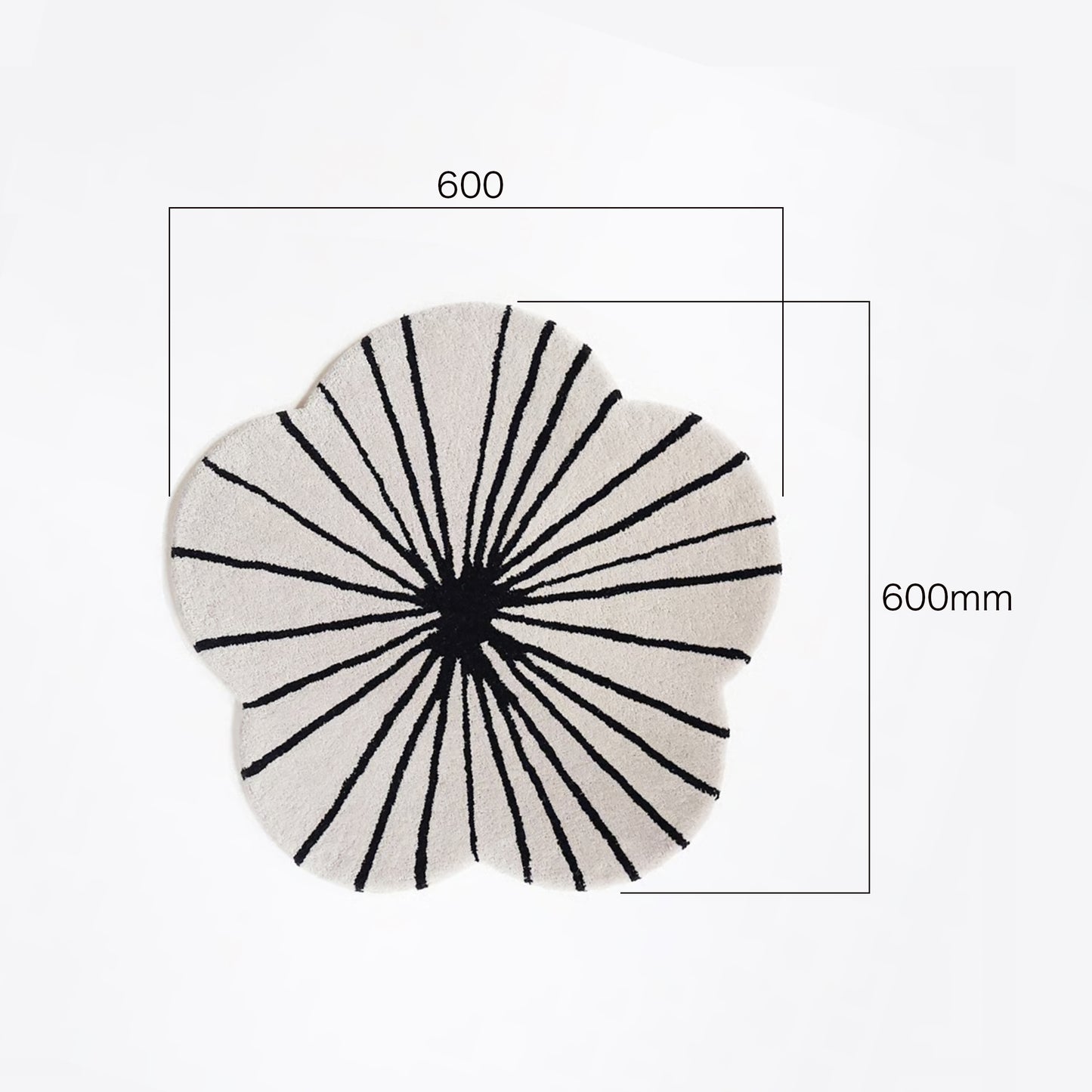 ラグBLOOM_アイボリー
