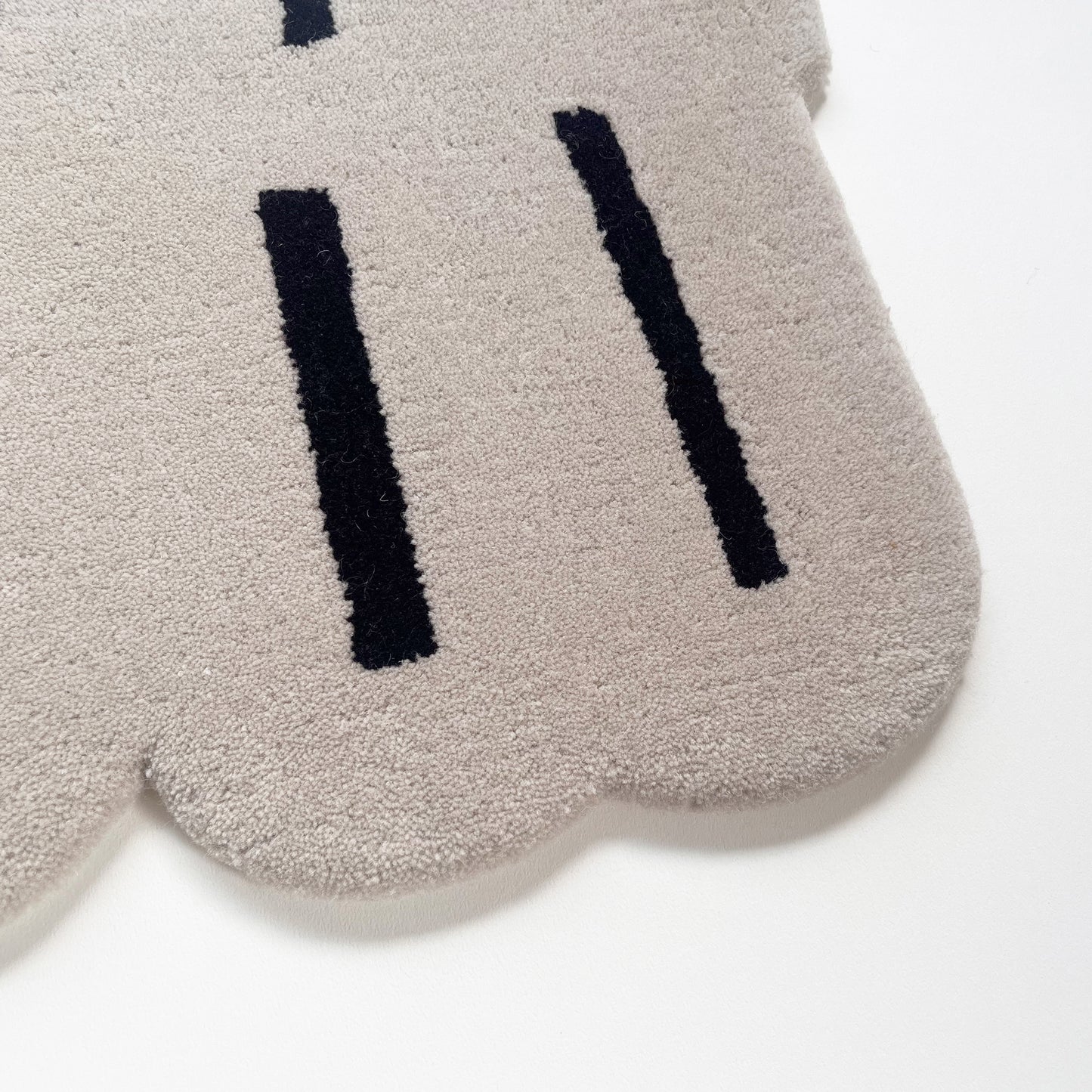 ラグHANA_アイボリー