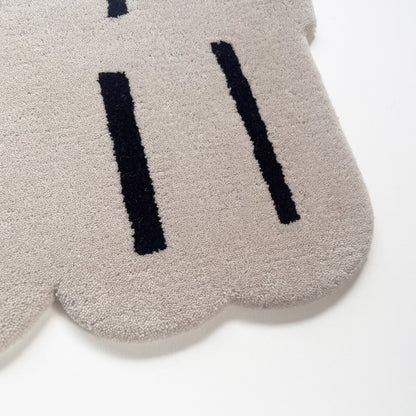 ラグHANA_アイボリー