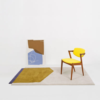 ラグHILL_オリーブブラウン