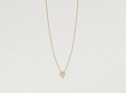 K18YG カイトカットダイヤモンドのネックレス