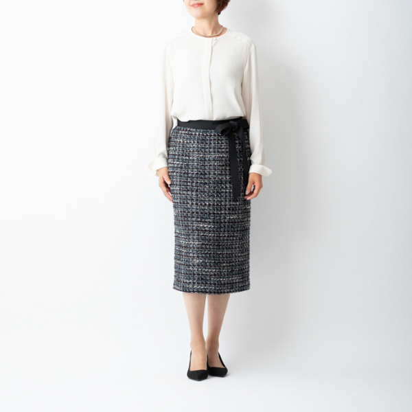 ルサージュツイードスカートMH124