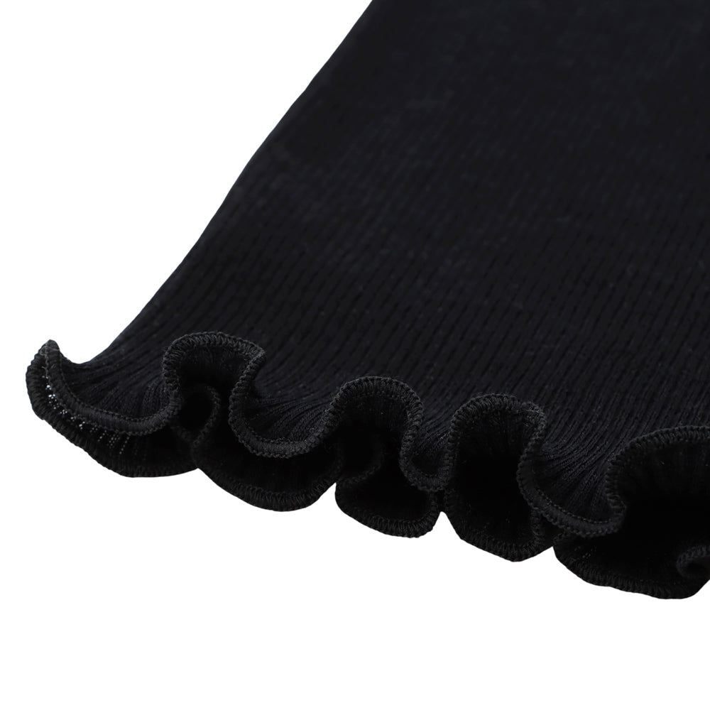 macaroni ウールクルーネックプルオーバー